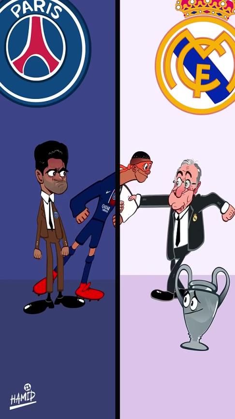 外网动画恶搞：对皇马和姆巴佩来说，这本该是一个美好的赛季！